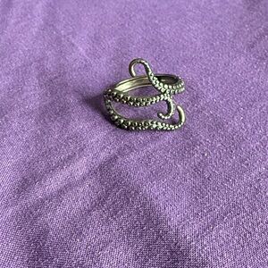 Silver Tentacle Ring